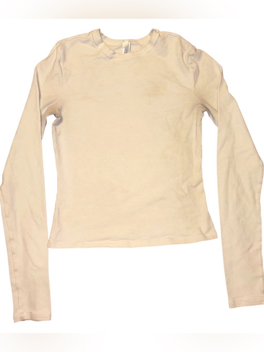 Skims Long Sleeve Extra Small (XS) Cream White Top